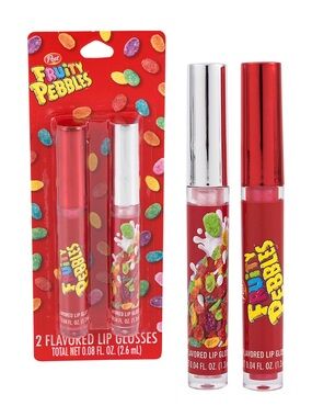 Ost Fruity Pebbles Red & Silver Lip Gloss Duo